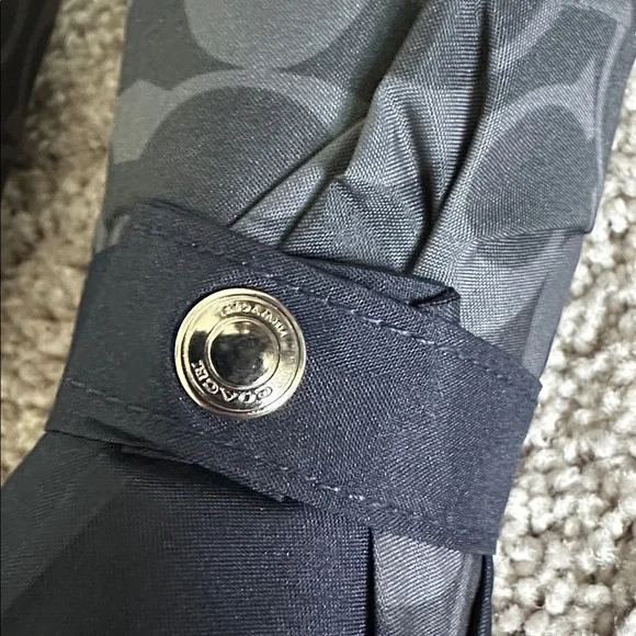 Coach Dark Gray Patterned Umbrella - Picture 3 of 7